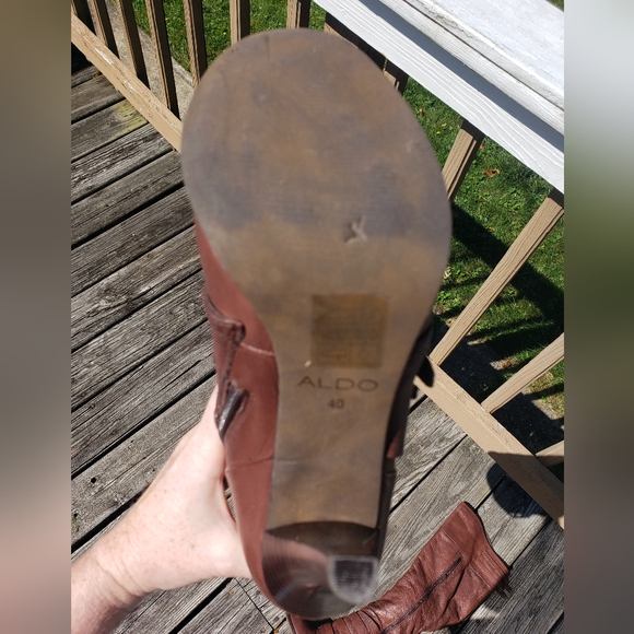 Aldo leather boots sz 40 (US sz 9) - Picture 3 of 5